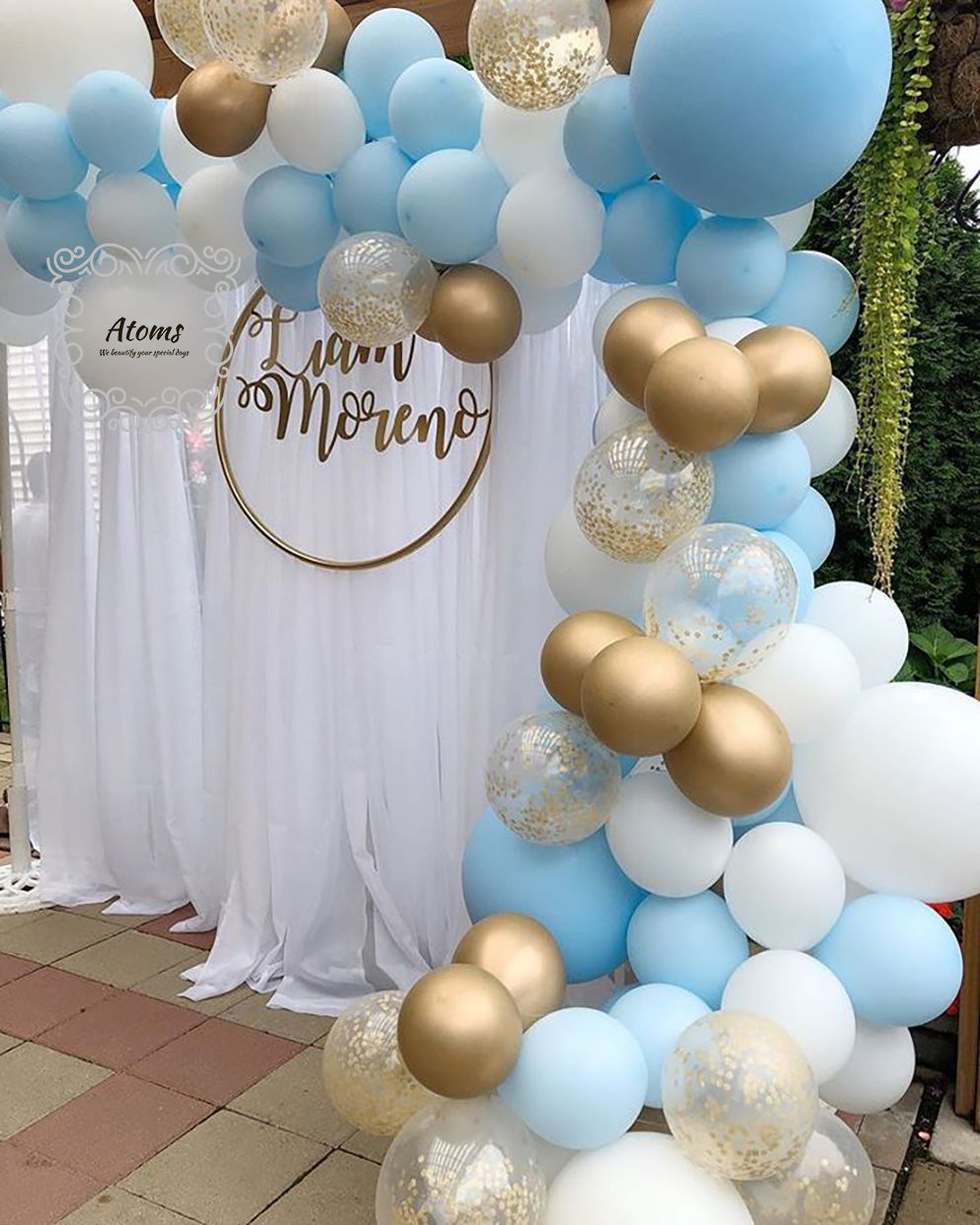 إعداد حفل استقبال المولود البلاتيني