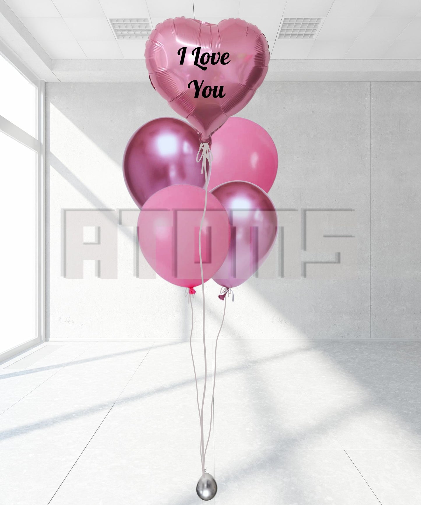Valentines Love Balloon Bunch