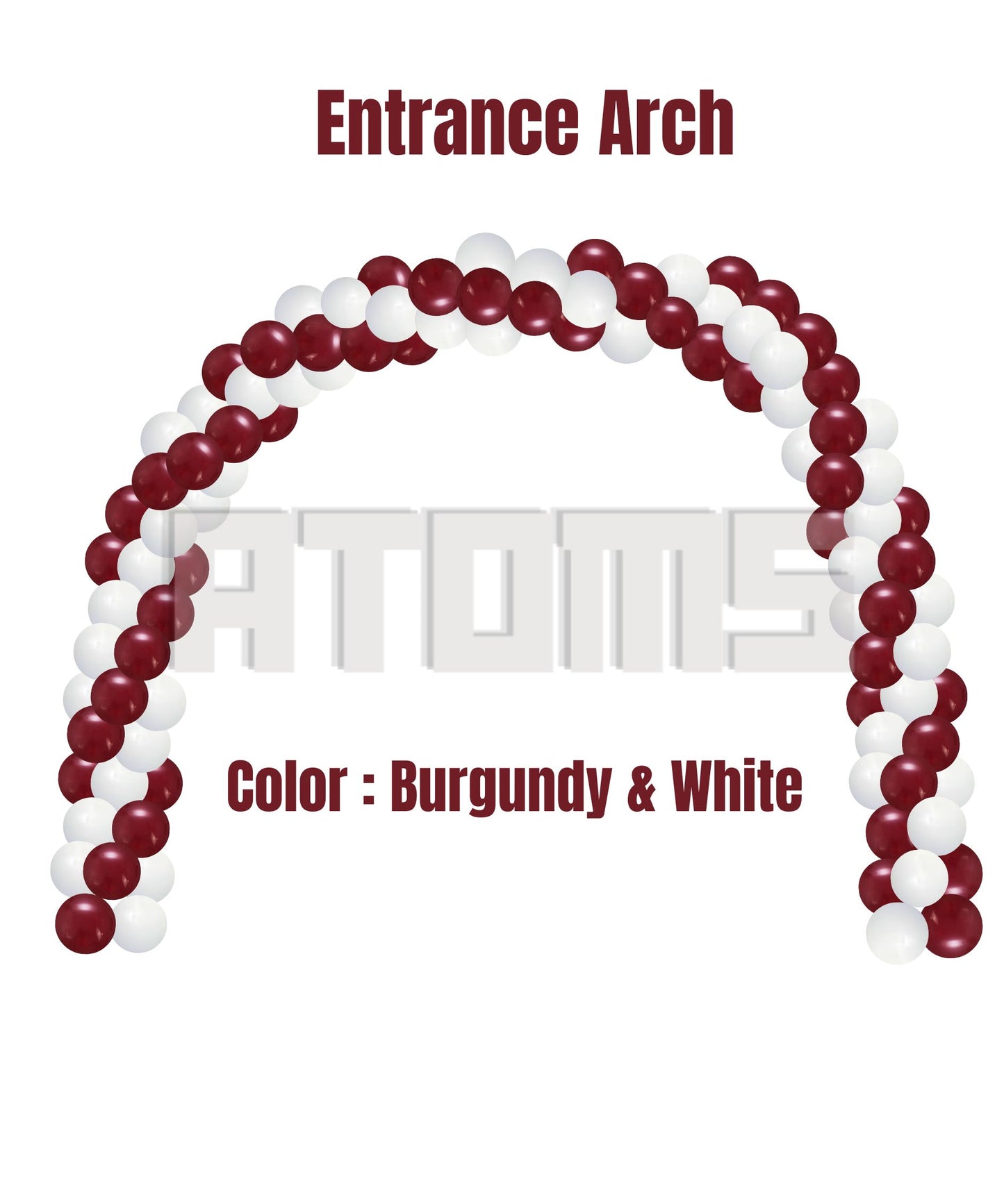 Inauguration Setup (White & Burgundy)