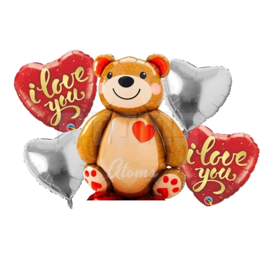 مجموعة بالونات هيليوم عيد الحب