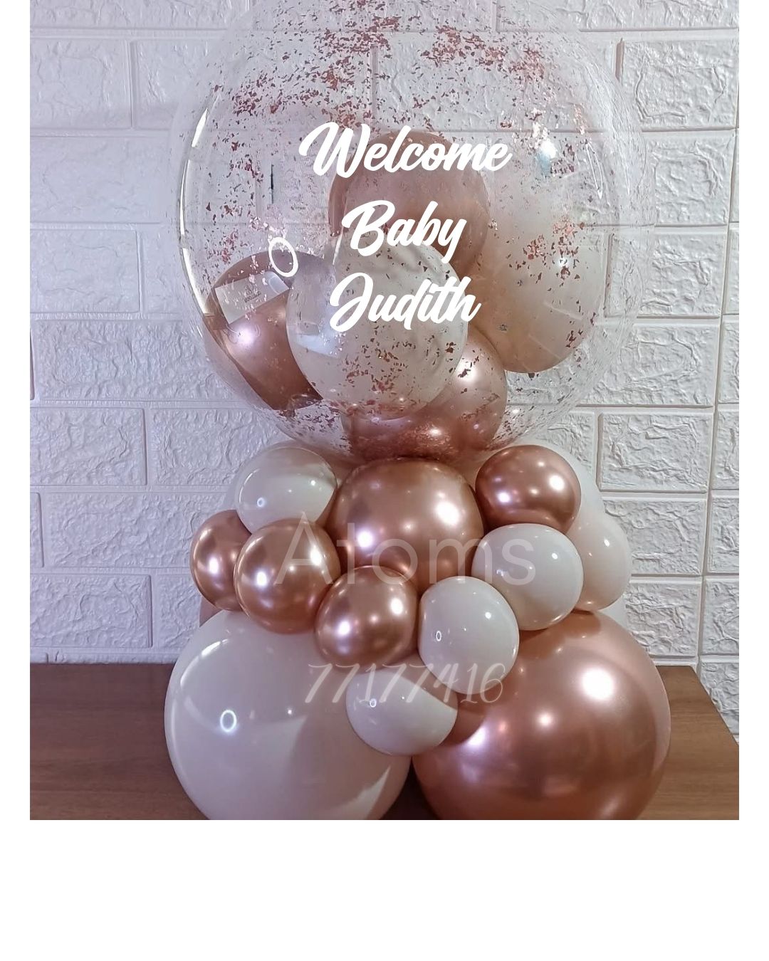 Rosegold Balloon Bunch