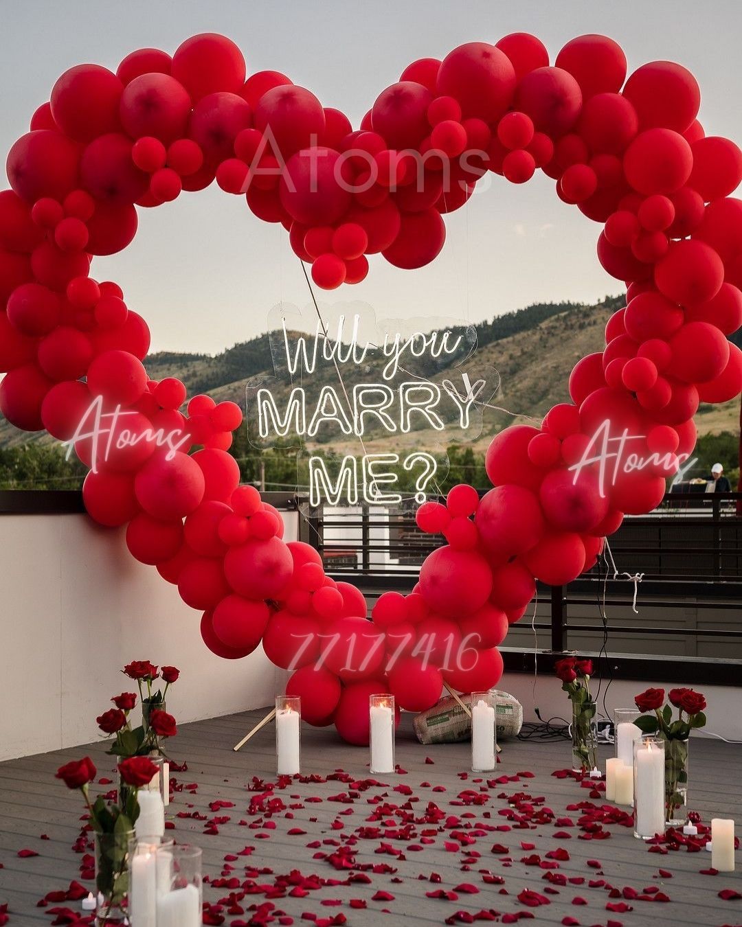 Surpise Proposal Decor