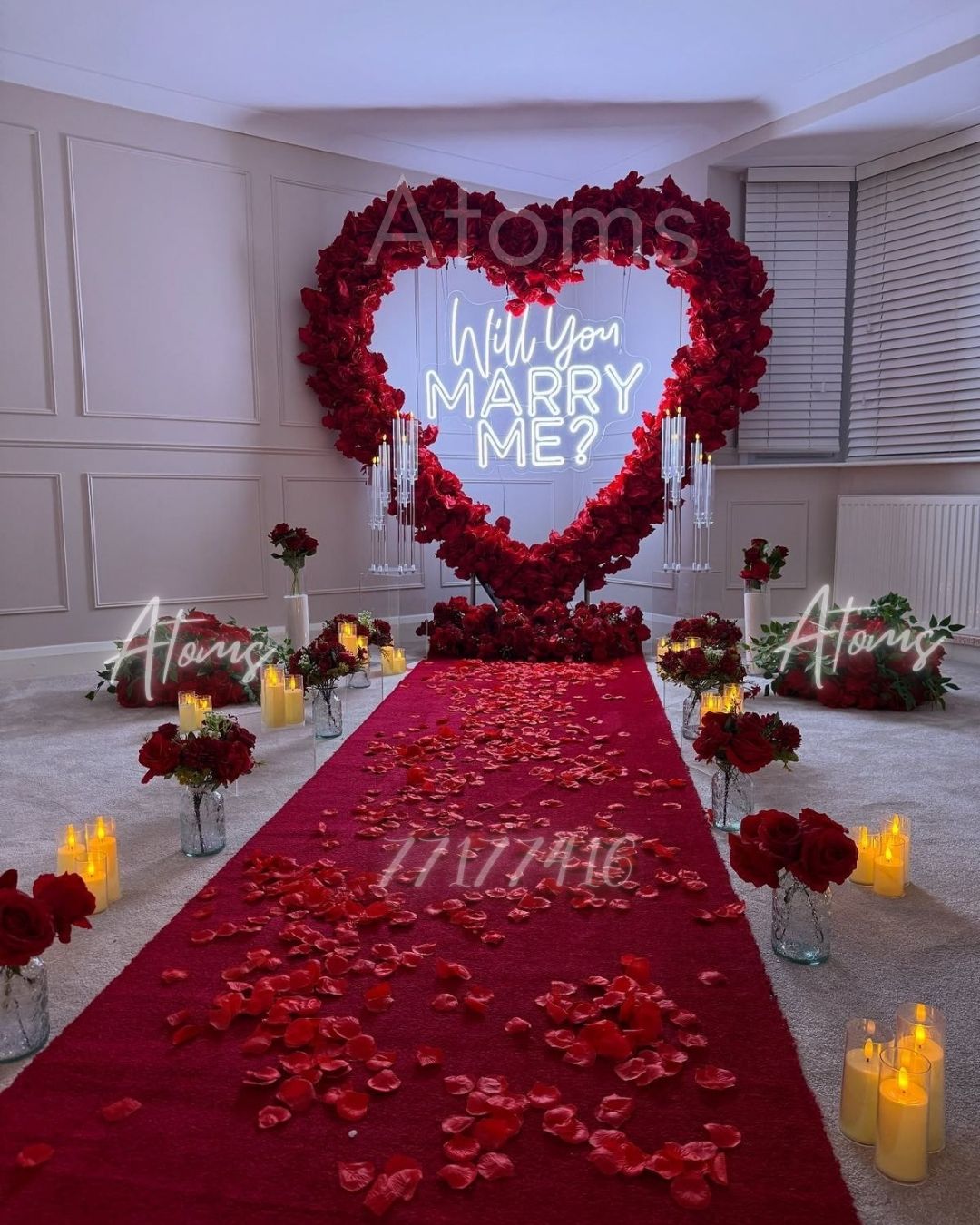 Surpise Proposal Flower Decor