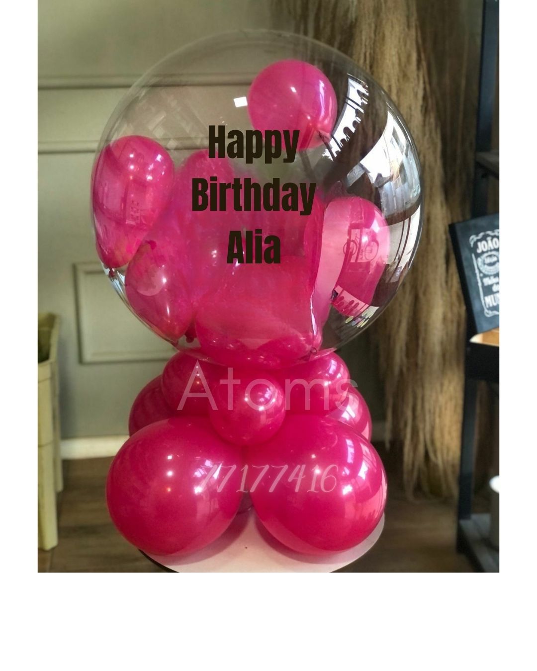 Dark Pink Balloon Bunch