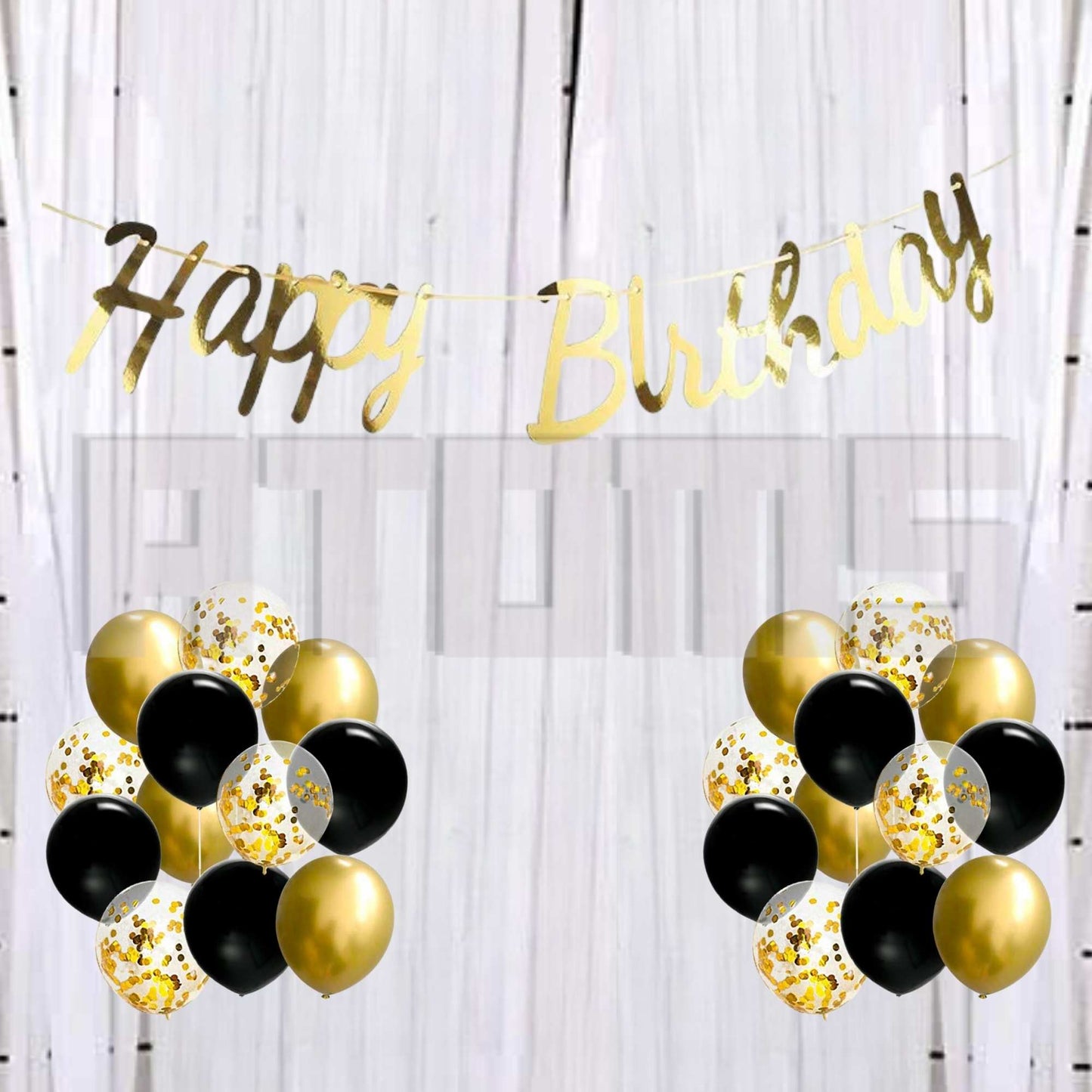 Gold & White Birthday Set