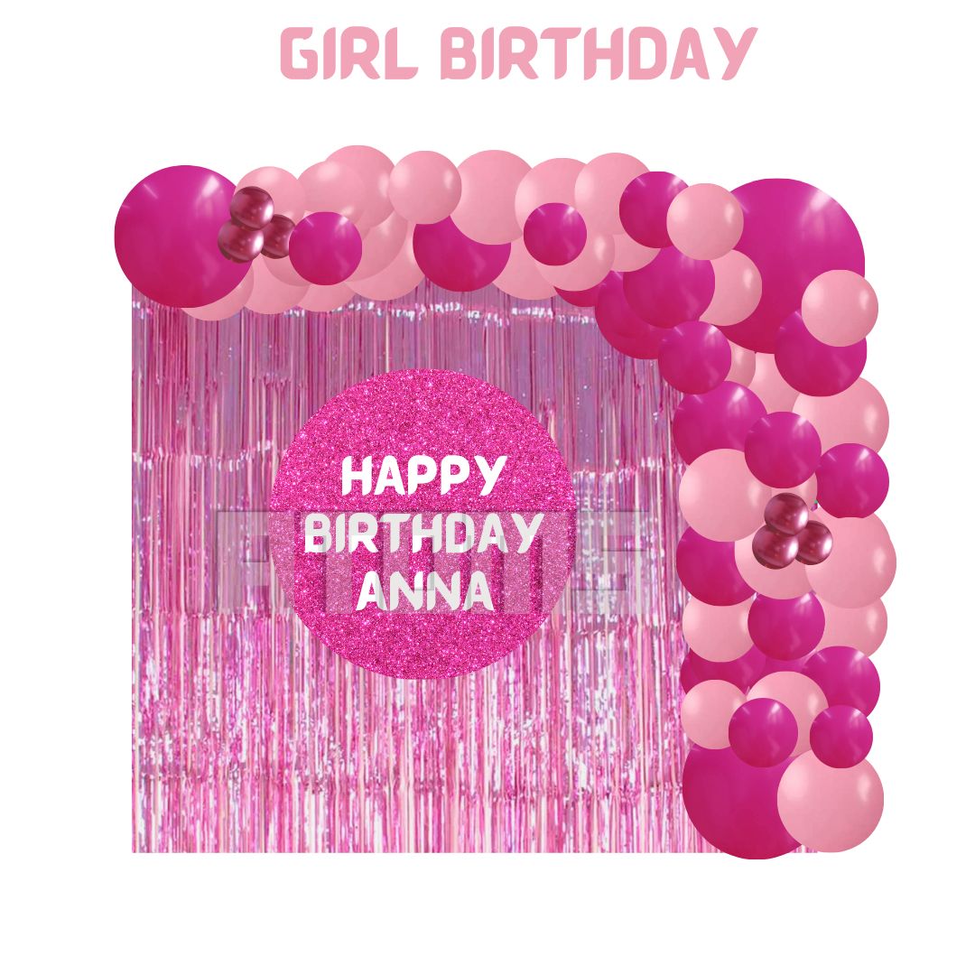 الإعداد الأساسي باللون الوردي