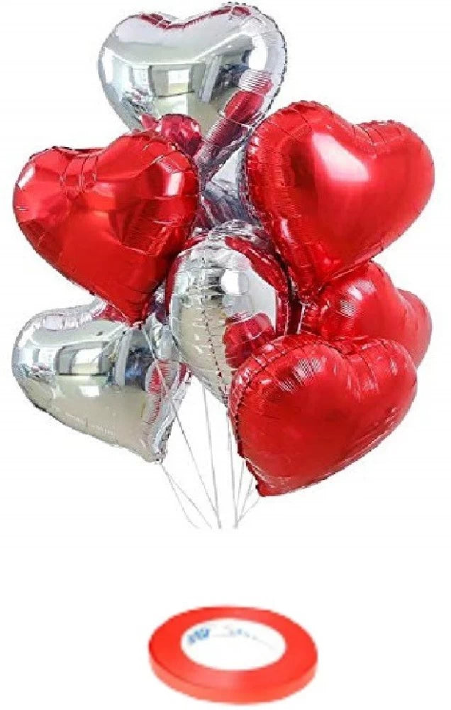 Valentines Helium Heart Balloons