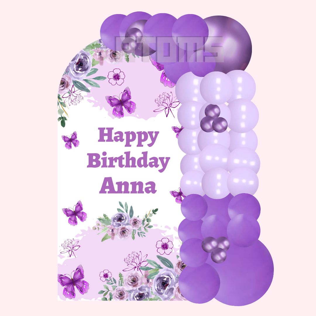 إعداد سمة الفراشة الأرجوانية