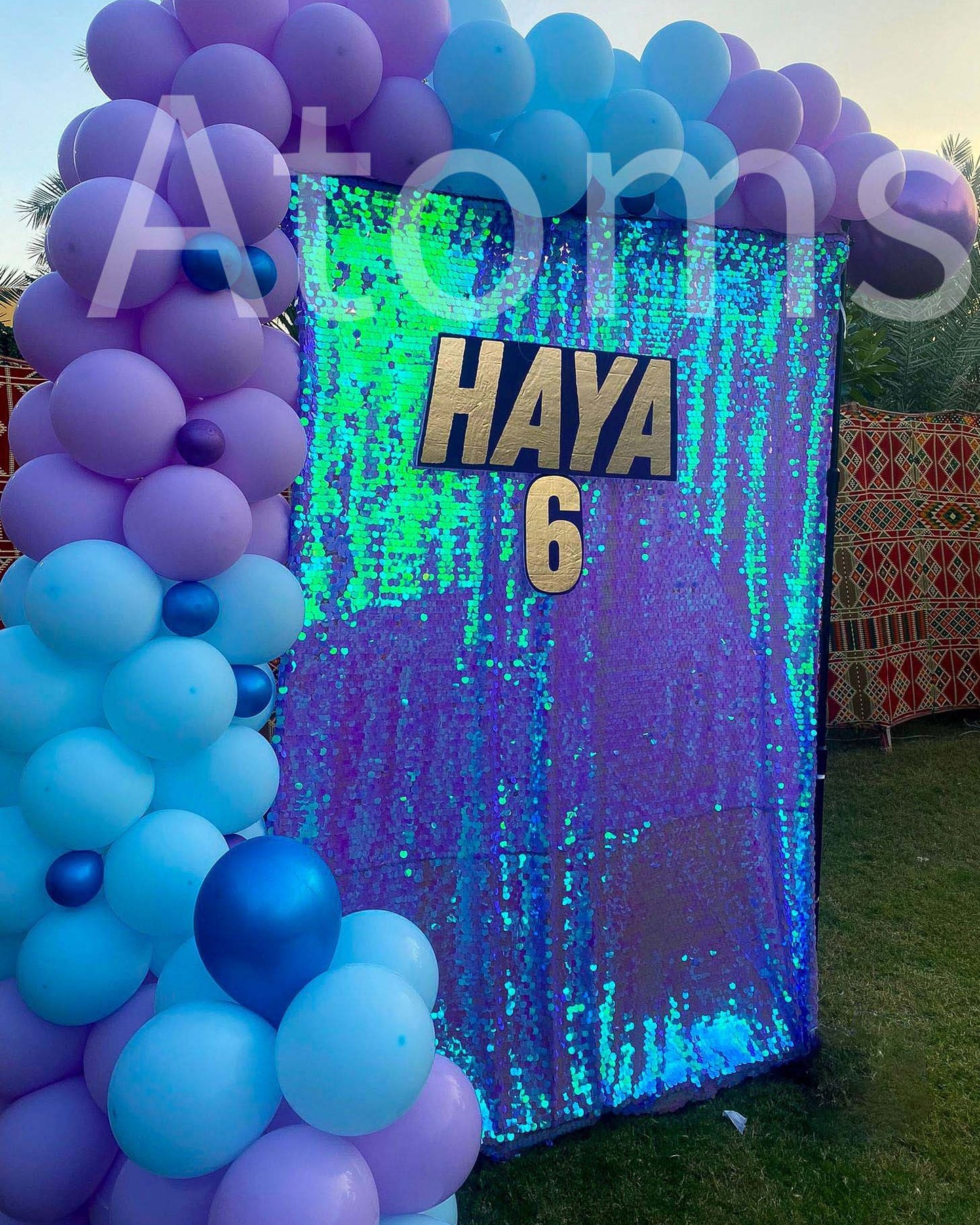 ديكور ستارة عيد ميلاد أرجوانية