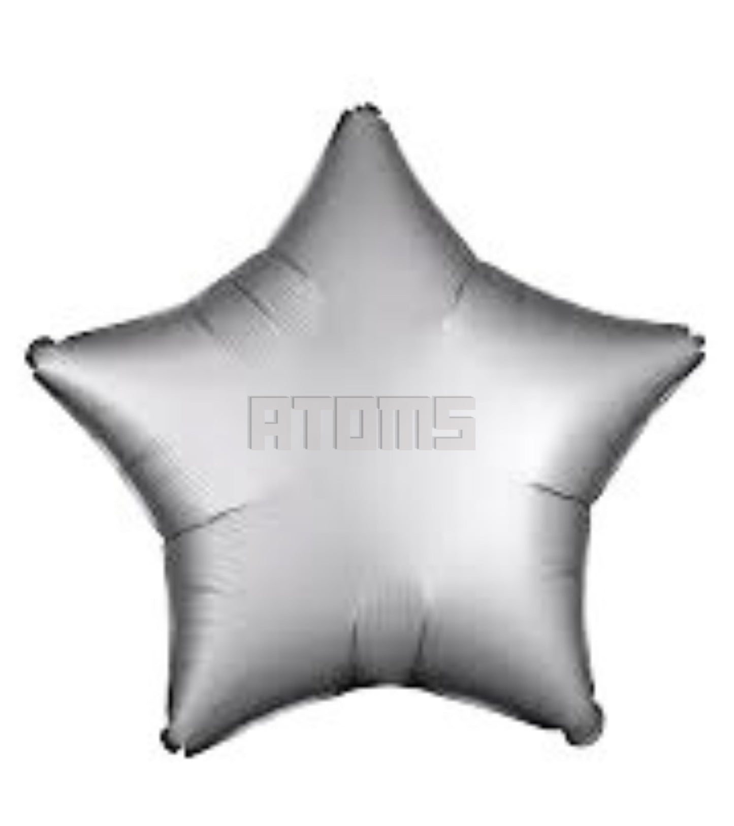 Matte Silver Star Balloon
