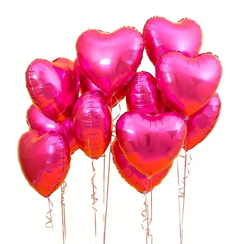 Valentines Helium Pink Heart Balloons