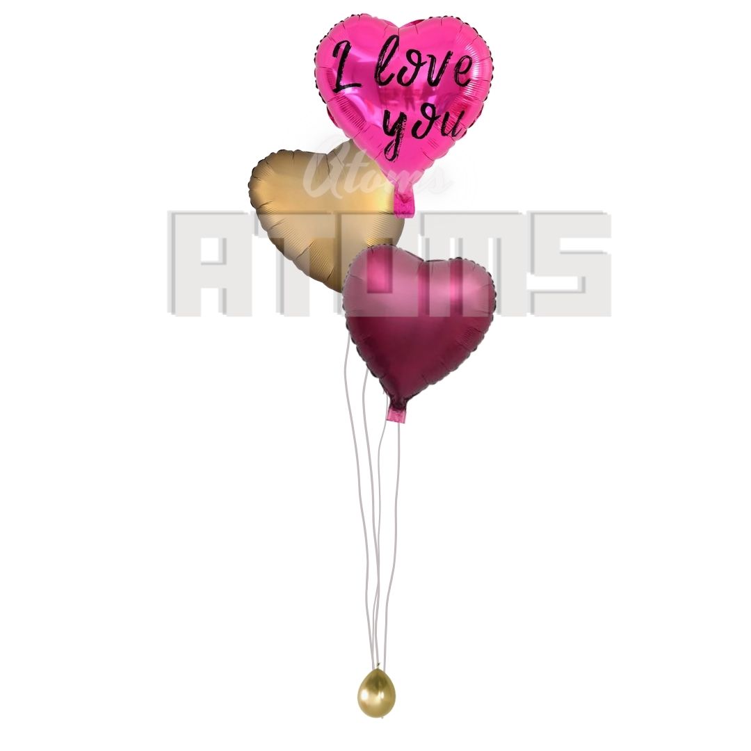بالونات هيليوم على شكل قلوب عيد الحب