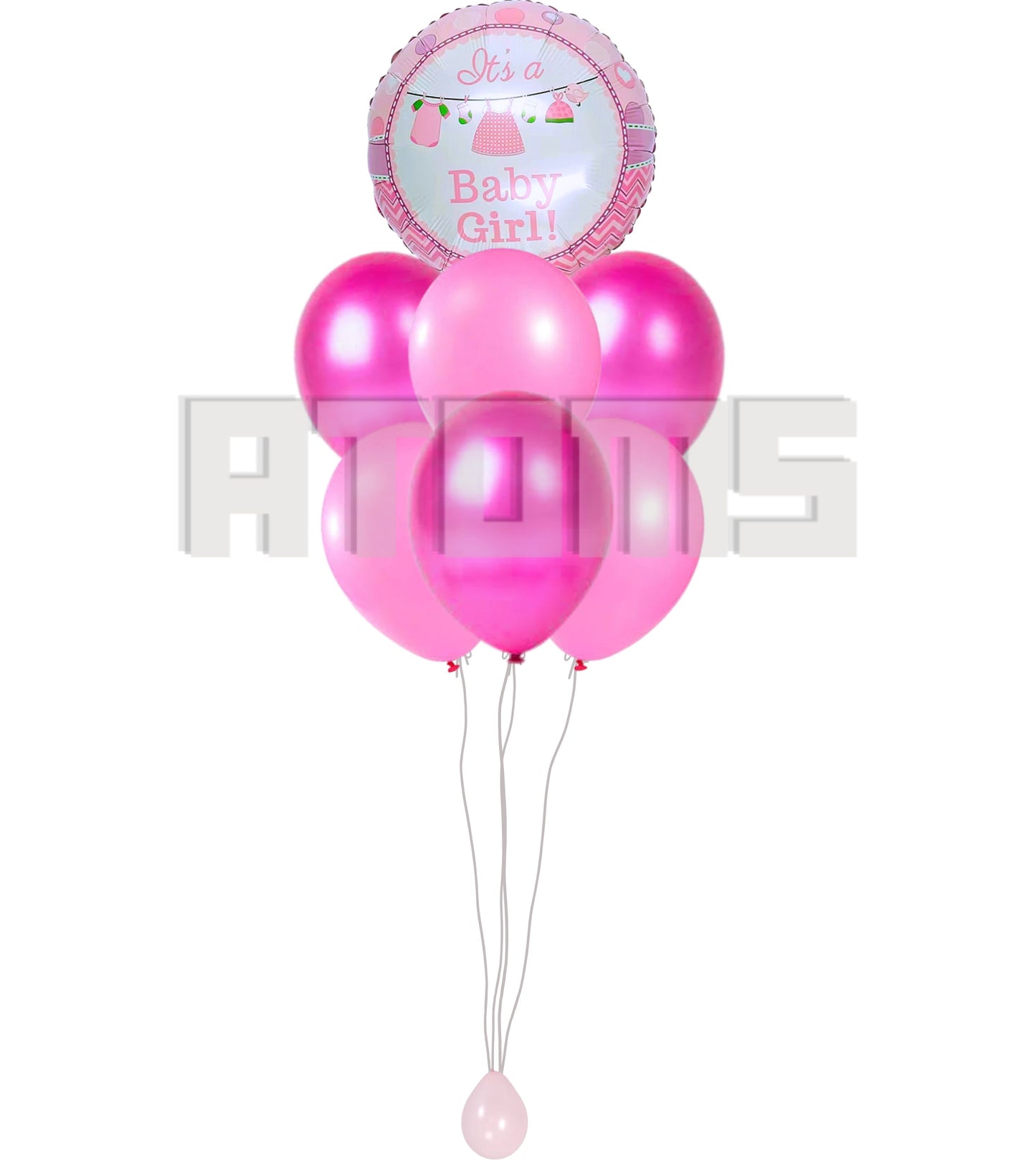 إنها مجموعة بالونات هيليوم على شكل طفلة