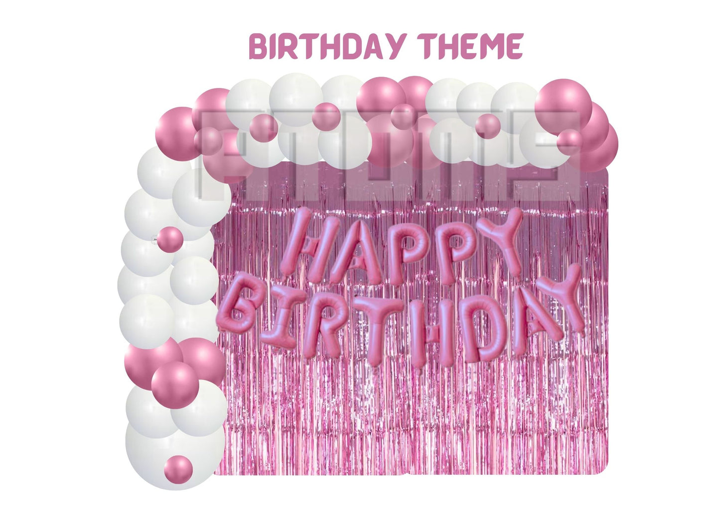 الإعداد الأساسي باللون الوردي