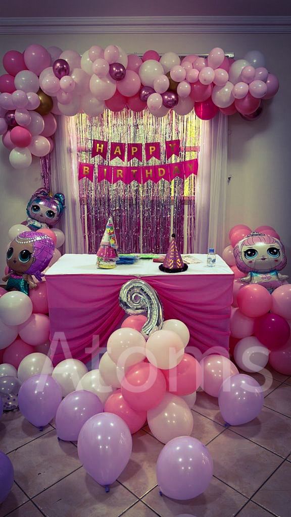 الإعداد الأساسي باللون الوردي