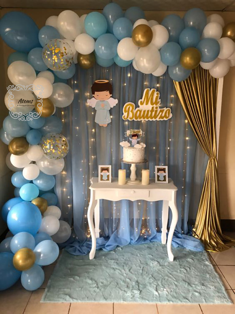 إعداد حفل استقبال المولود البلاتيني