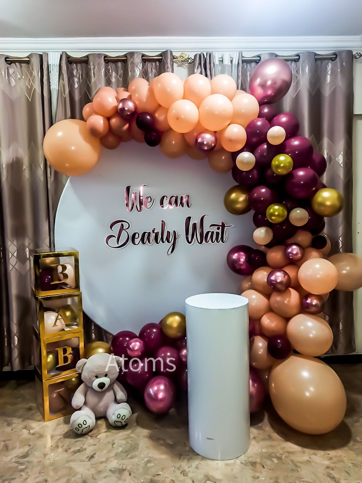 Boy Baby shower Platinum Setup