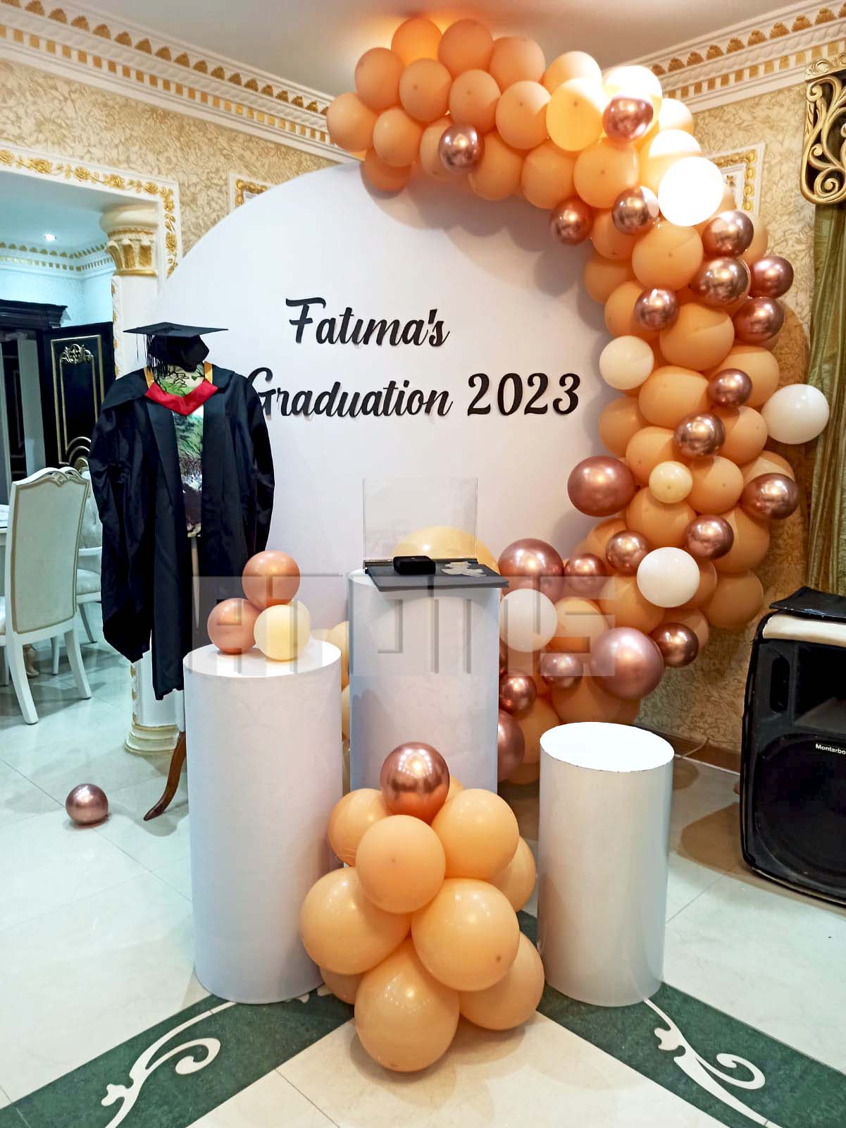 Blush Shaded Graduation Platinum Setup