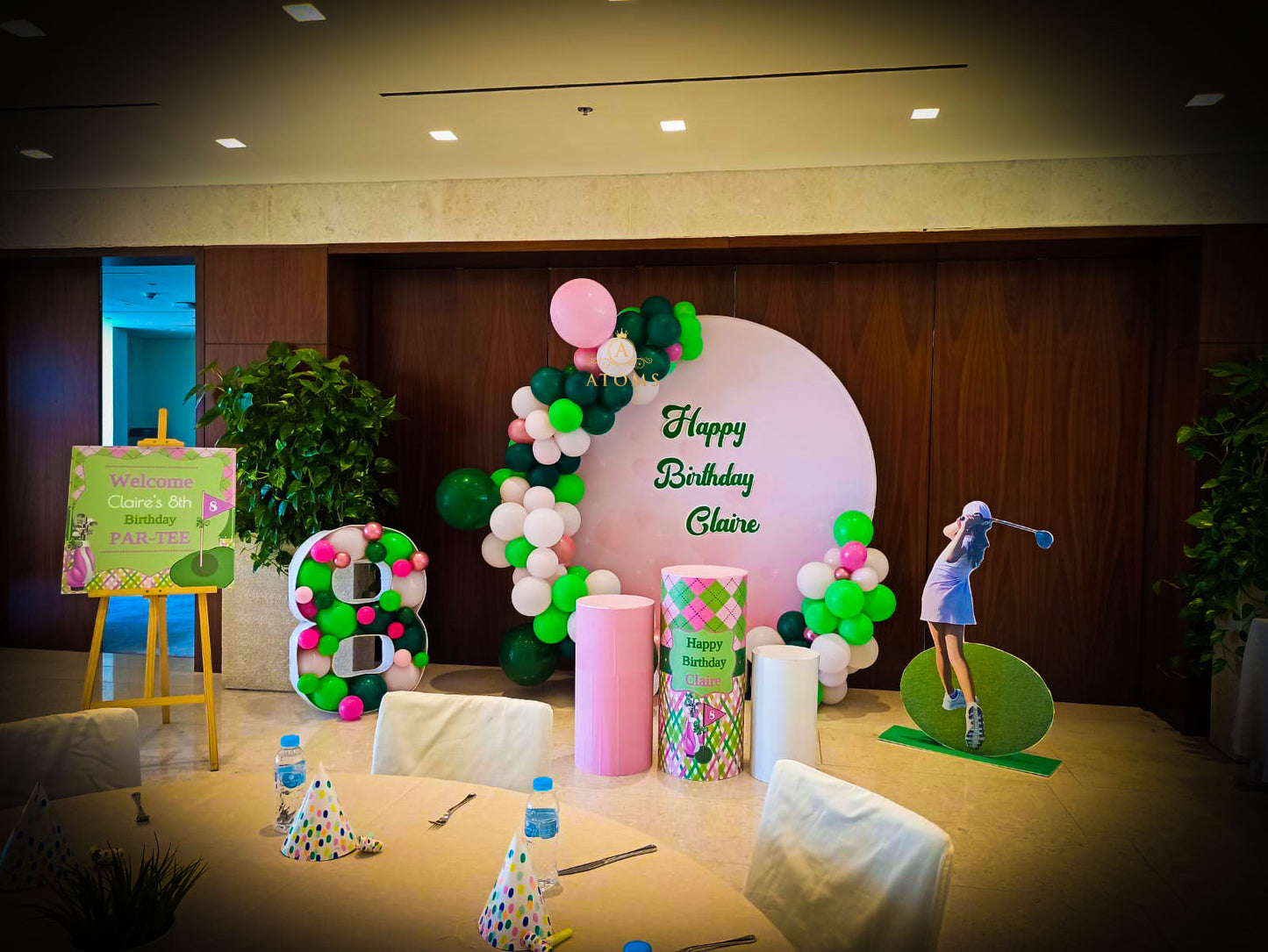 إعداد موضوع الجولف