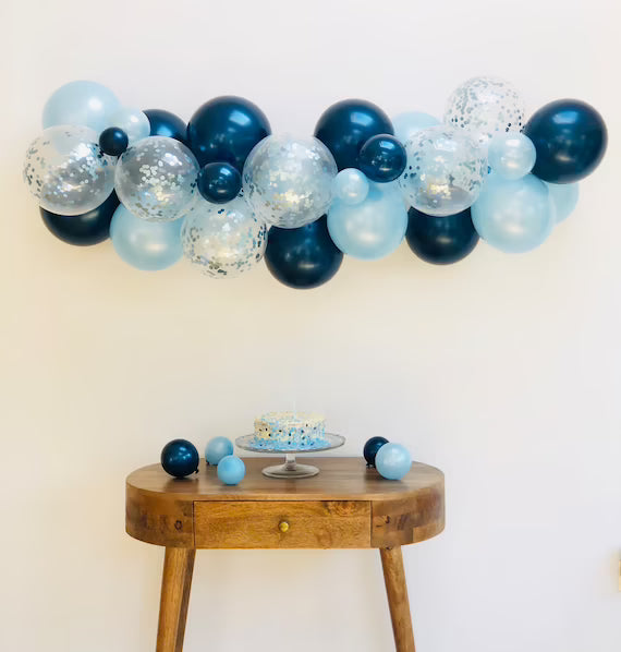Blue Balloon Garland