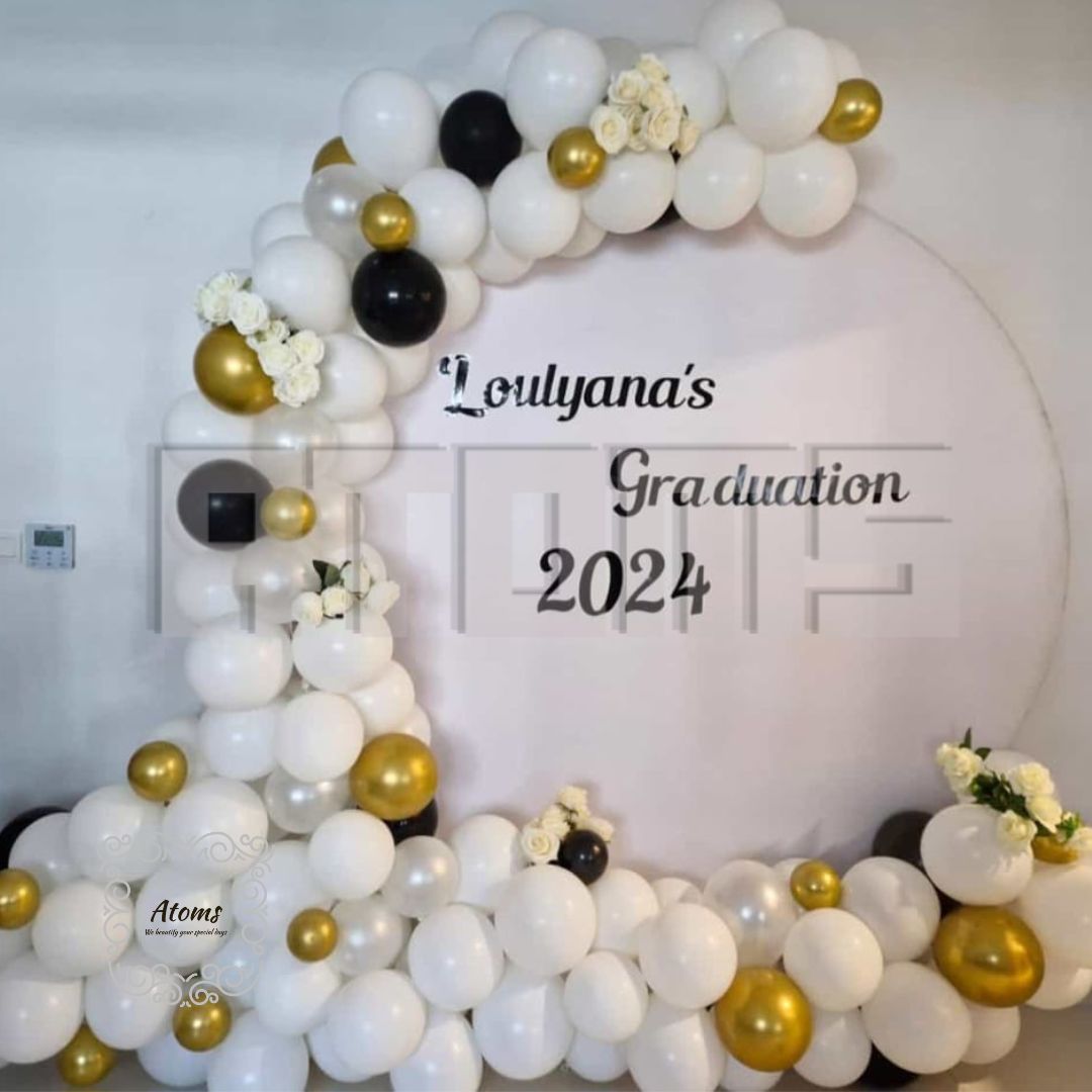 Black White Graduation Platinum Setup