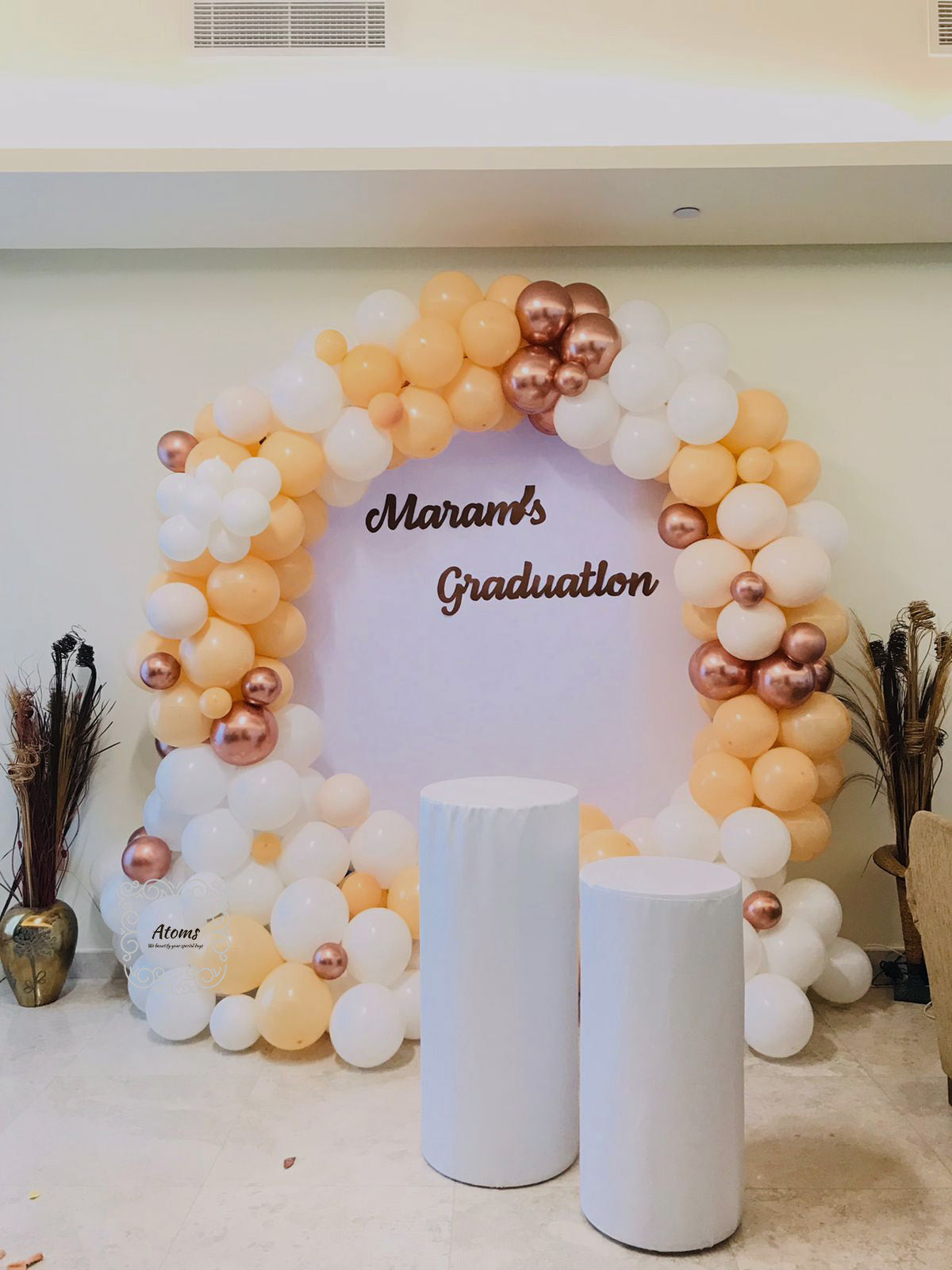 Blush Shaded Graduation Platinum Setup