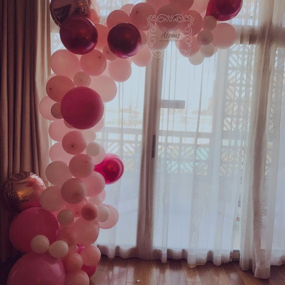 White Balloon Arch Decor