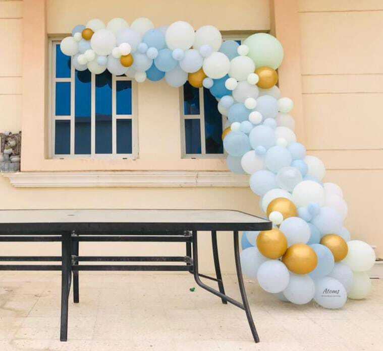 White Balloon Arch Decor