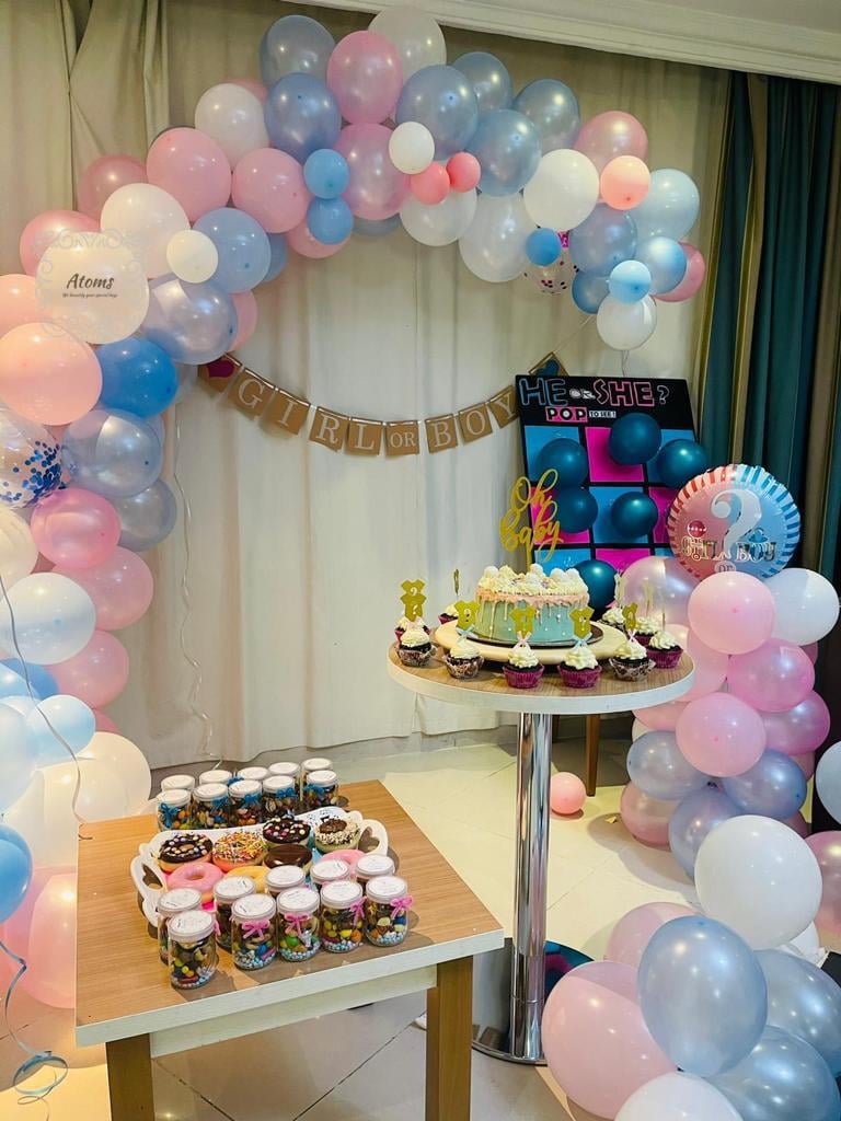 Baby Shower Bronze Setup