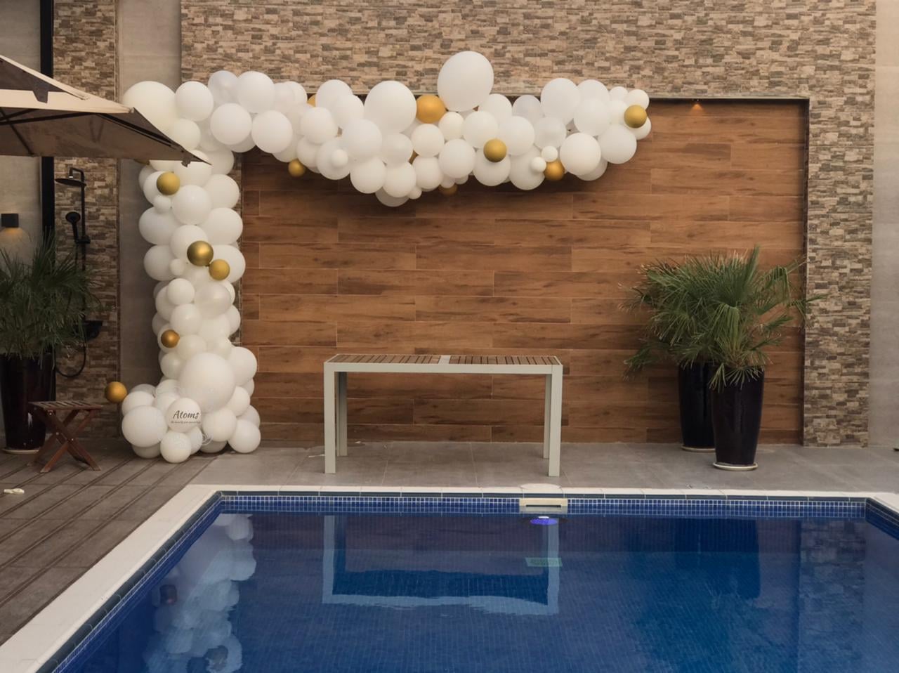 White Balloon Arch Decor