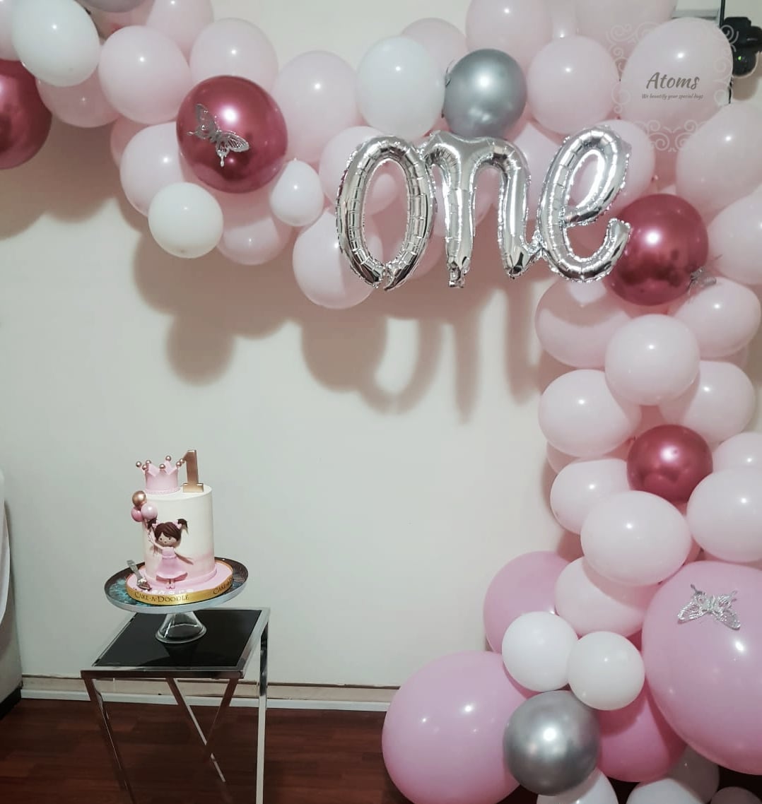 White Balloon Arch Decor
