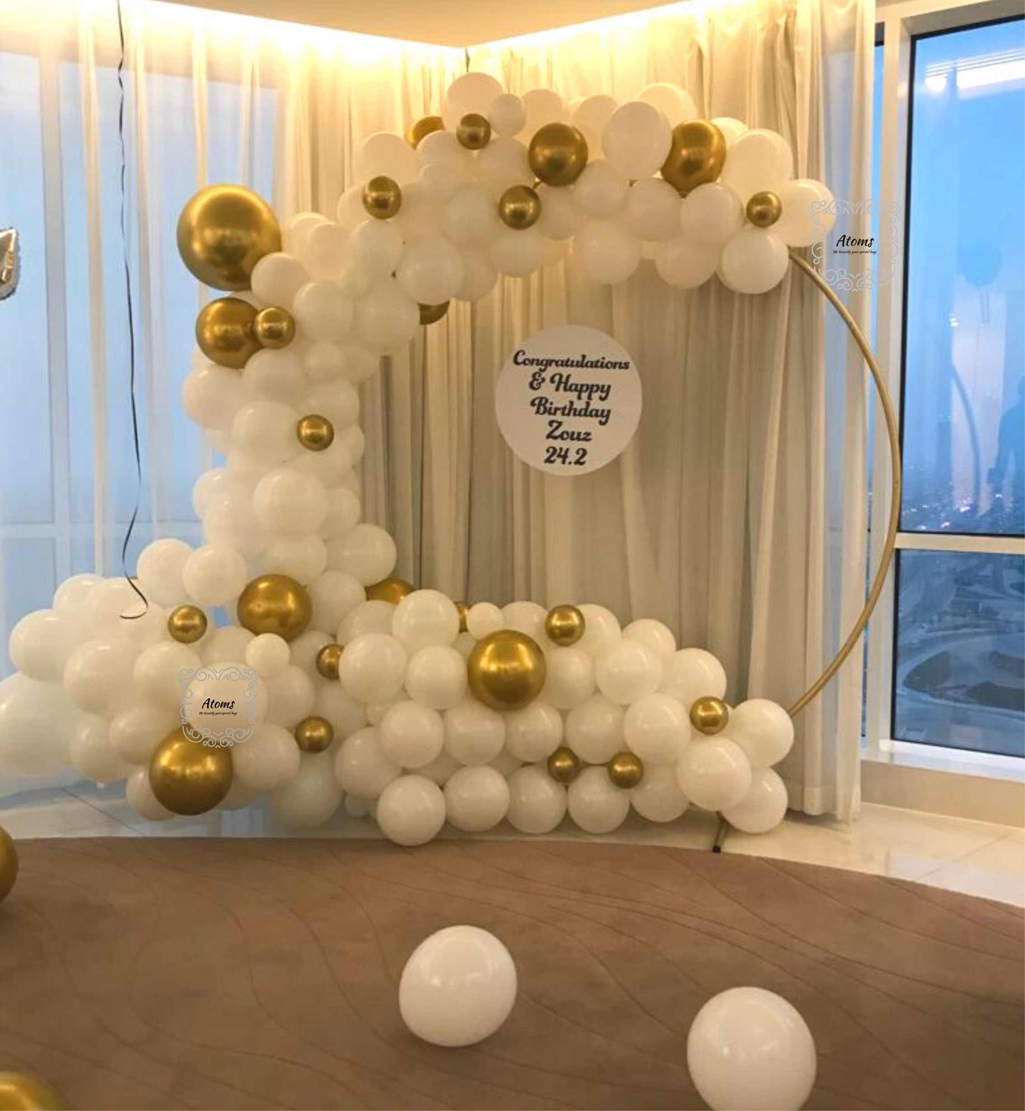 White Shaded Graduation Platinum Setup