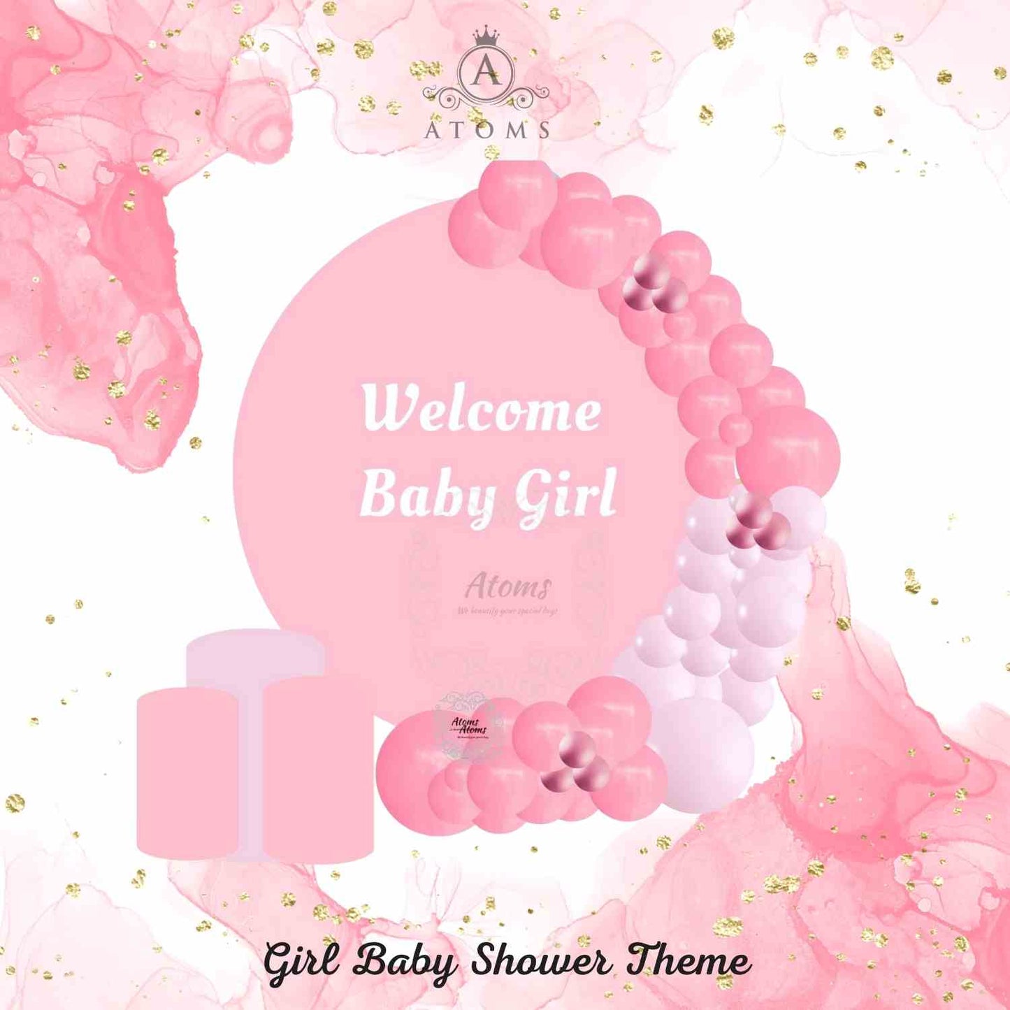 إعداد حفل استقبال المولود البلاتيني