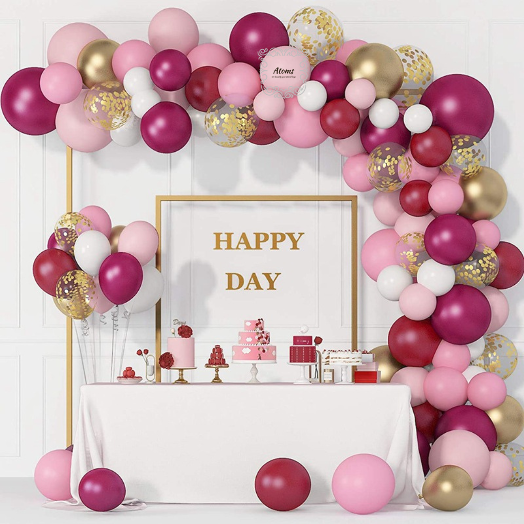 Burgundy Balloon Arch Set