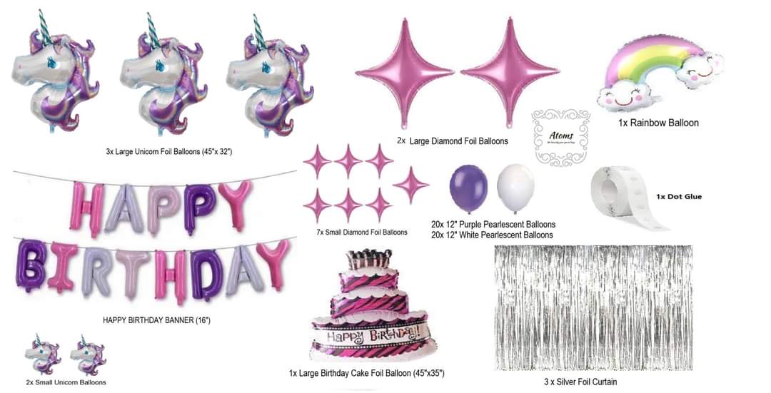 مجموعة موضوع يونيكورن