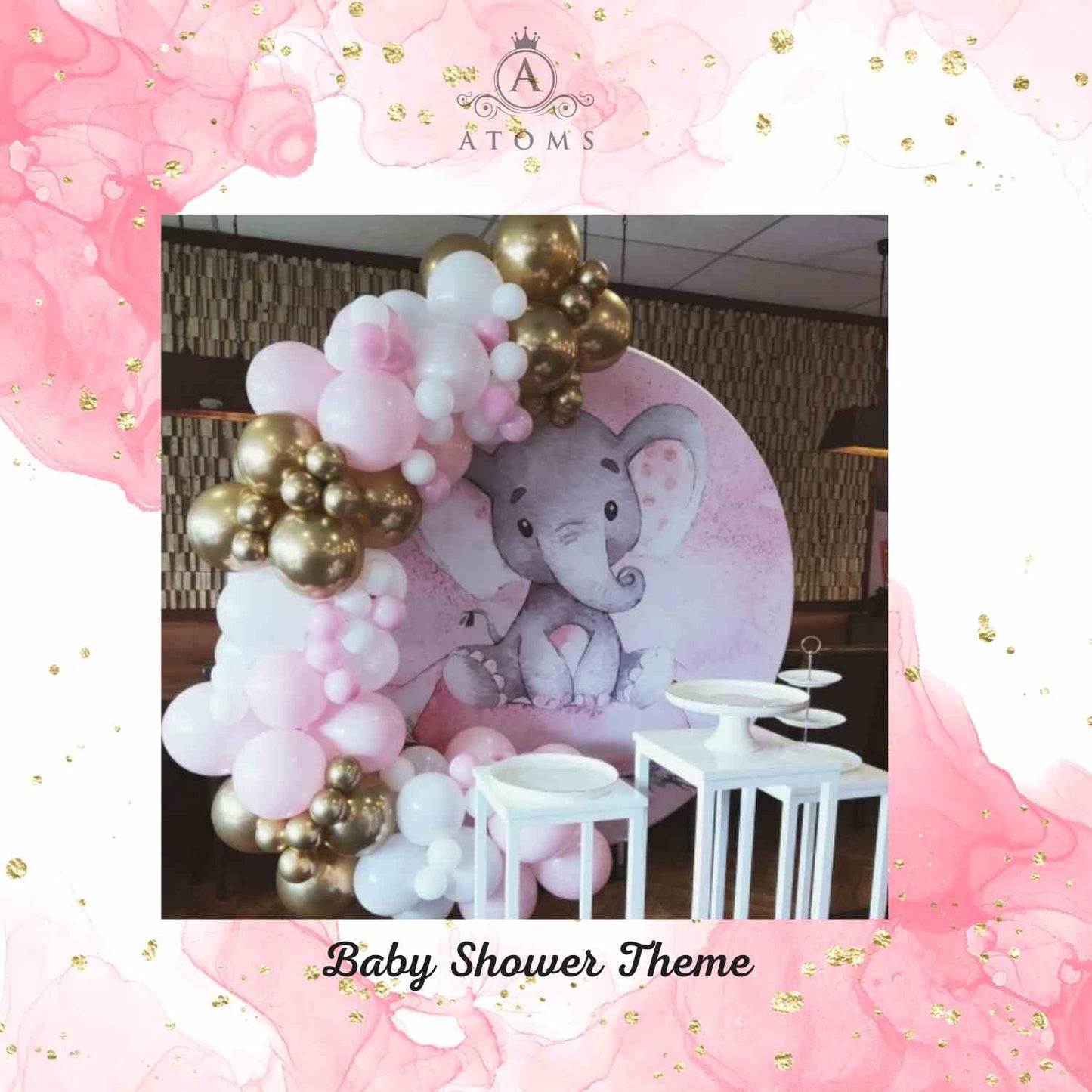 إعداد حفل استقبال المولود البلاتيني