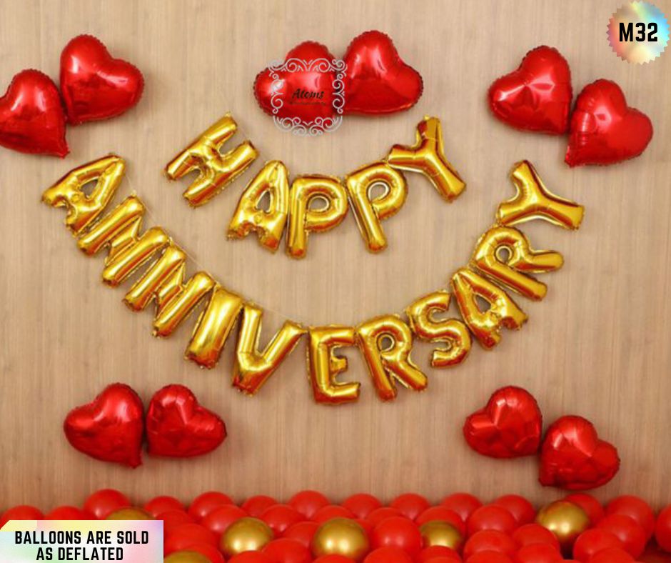 Anniversary Balloon Banner | Anniversary Set | Atoms Qatar
