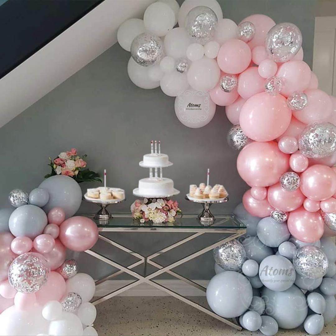 Pink & Blue Balloon Arch Set