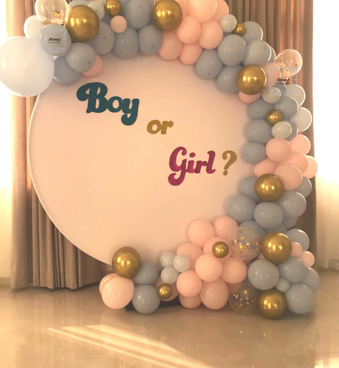 Gender Reveal Platinum Setup
