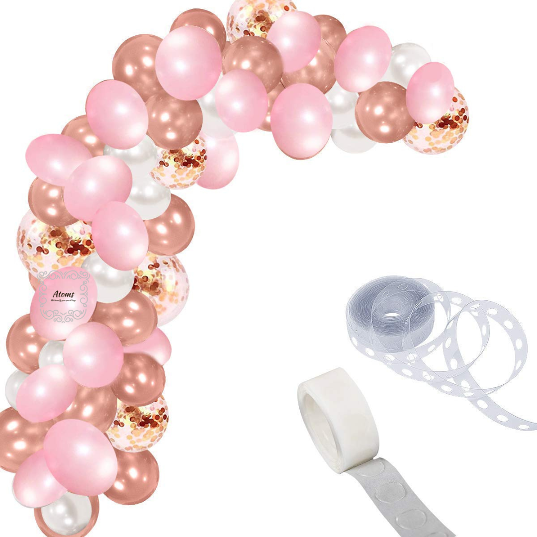 Rosegold Balloon Arch Set