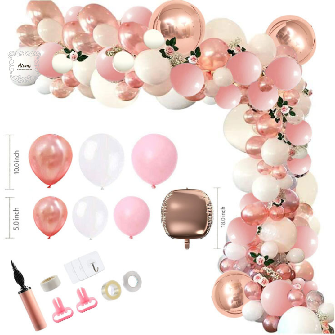 Rosegold Balloon Arch Set