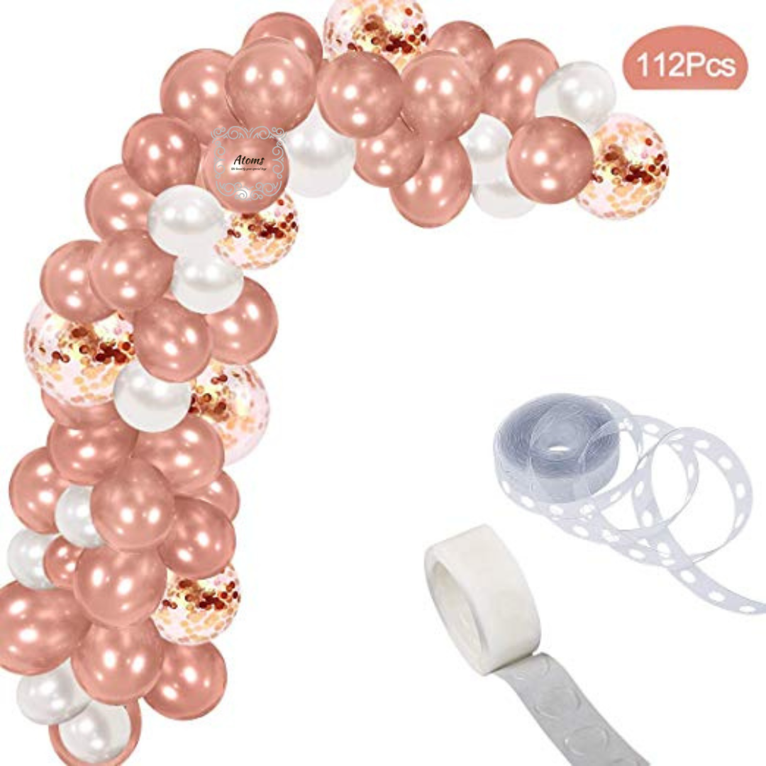 Rosegold Balloon Arch Set