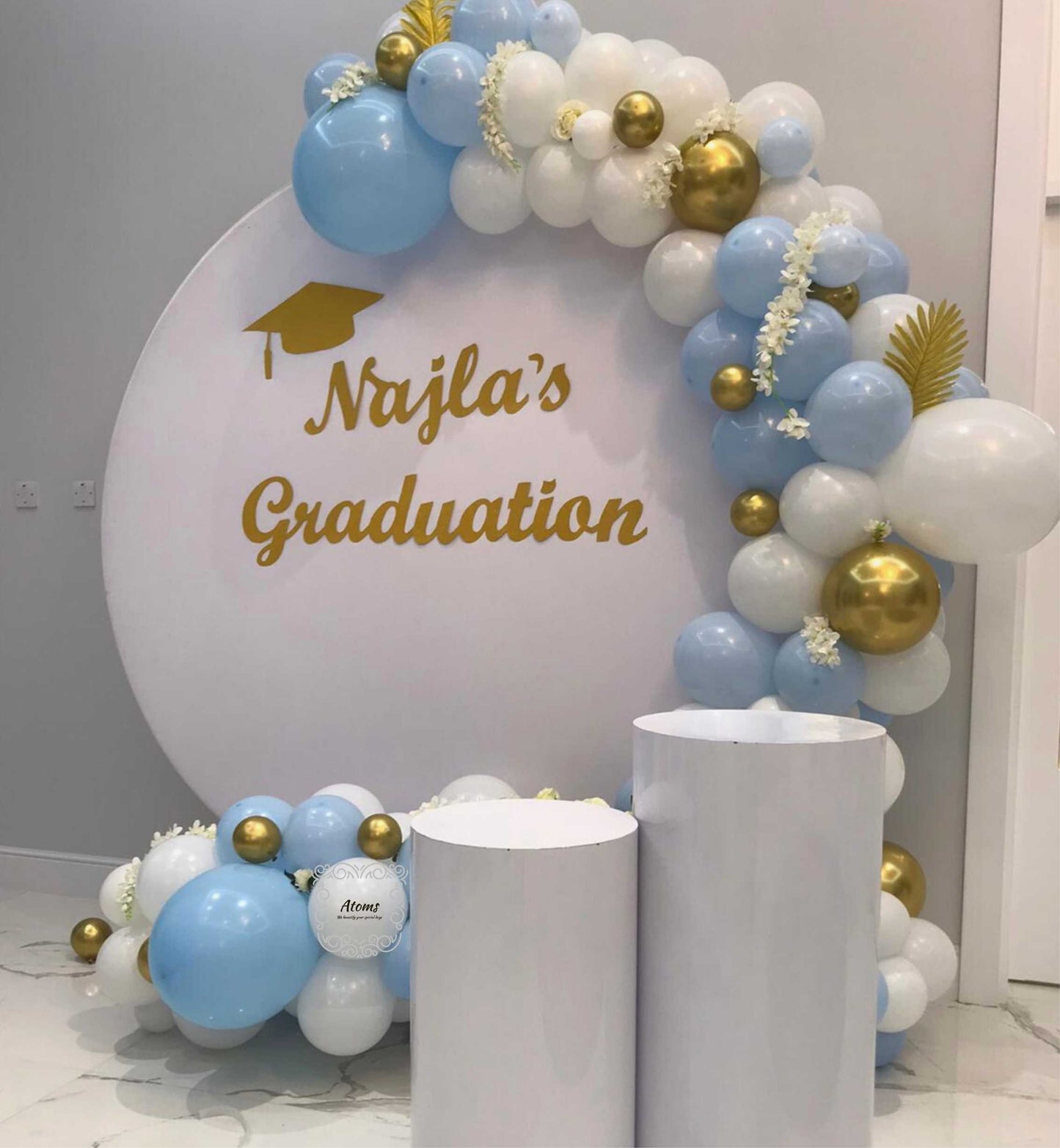 Blue Shaded Graduation Platinum Setup