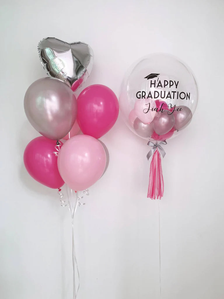 مجموعة البالونات الوردية