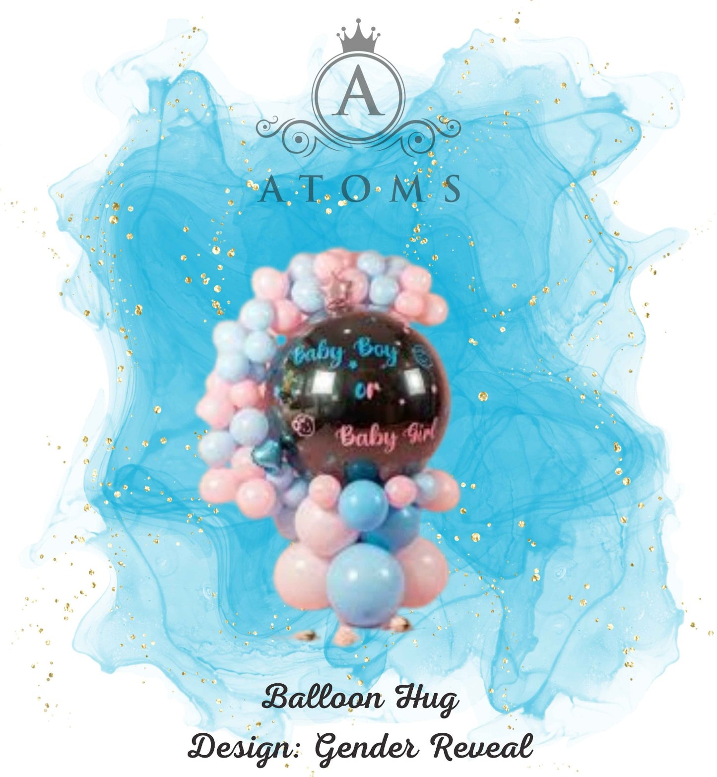 عناق البالون للكشف عن جنس الطفل