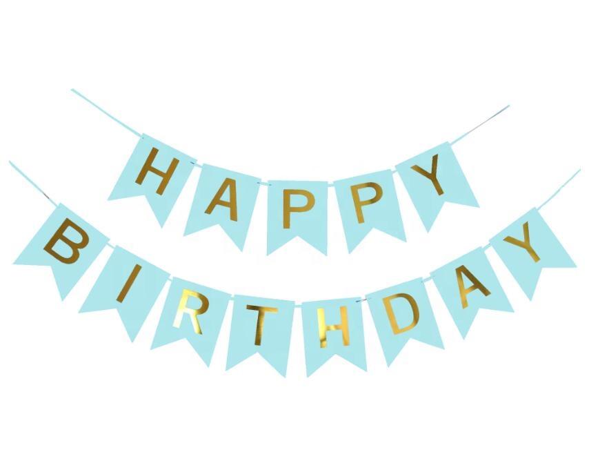 Black Birthday Banner