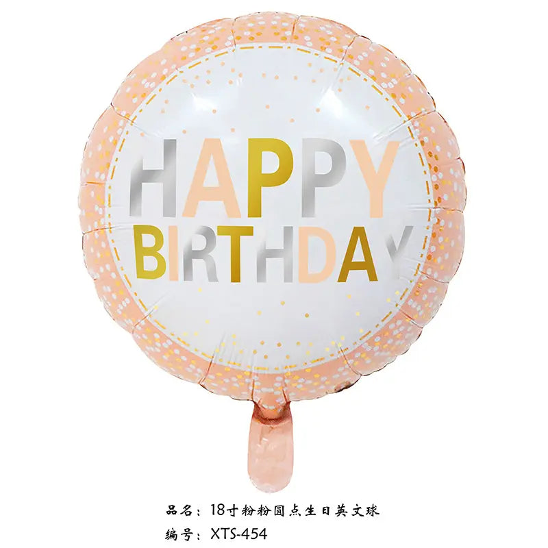 بالون بتصميم عيد ميلاد سعيد