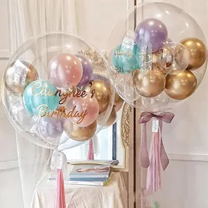 Pastel Helium Balloon Bunch