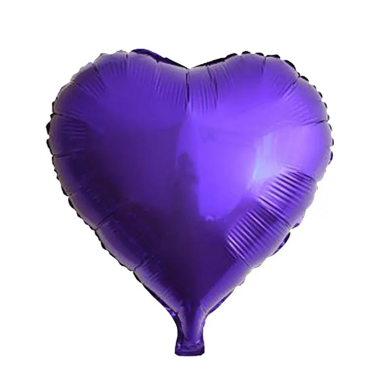 بالون القلب الأرجواني