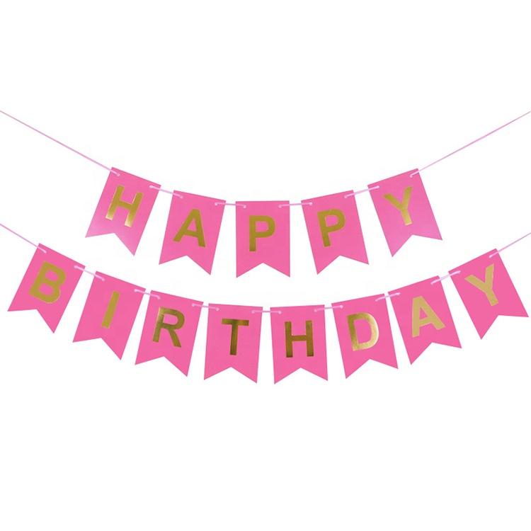 Black Birthday Banner